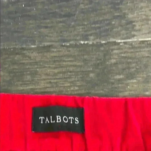 Talbots Red Velvet Slim Ankle Pants - Size 2 - Picture 3 of 3